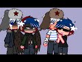 [CountryHumans] Russia and America meet Stereotypical RusAme (pov: that one school couple)