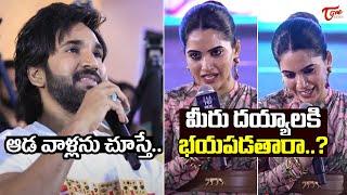 Anchor Sravanthi Hilarious Fun With Aadi Pinisetty @Sabdham Movie Pre Release Event|TeluguOne Cinema