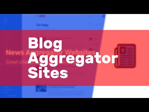 Blog aggregator sites