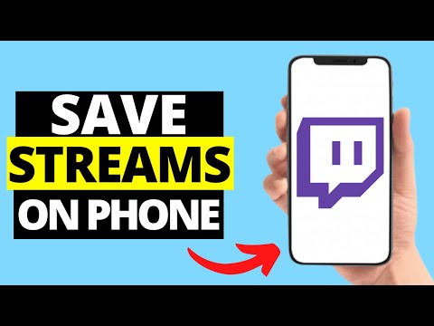 Cómo guardar transmisiones de Twitch en un teléfono móvil iPhone / Android