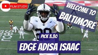 What does ADISA ISAAC bring to the BALTIMORE RAVENS? (2024 NFL Draft Film Breakdown)