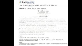 B Odd Grasshopper || Codeforces Round 753 || Div. 3