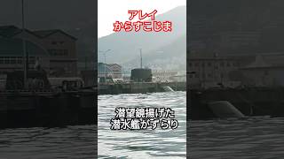 潜望鏡揚げた潜水艦ずらり🎌アレイからすこじま