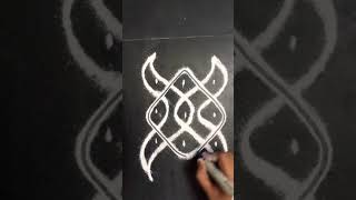 Kalais Kaivannam/Beginners Kolam/ 3×3 dot kolam