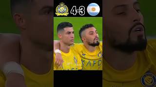 Al Nassr vs Argentina Semi Final panalties 🤯🔥 #youtube #ronaldo #football #shorts