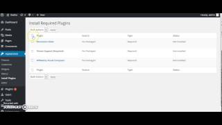 Wordpress Installing Required Plugins
