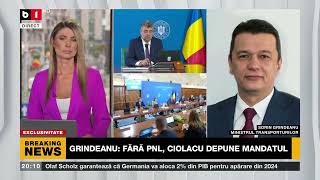 Sorin Grindeanu (PSD), ministrul Transporturilor, declarații pentru B1 TV despre coaliție,