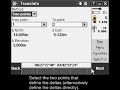 Rotate and Translate in Trimble Access
