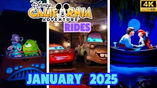 Disney California Adventure Rides January 2025- Disneyland California Adventure Rides POV [4K 60FPS]