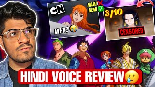 One Piece HINDI VOICE Review Cartoon Network! Bad dubbing? Censorship & Dialouge
