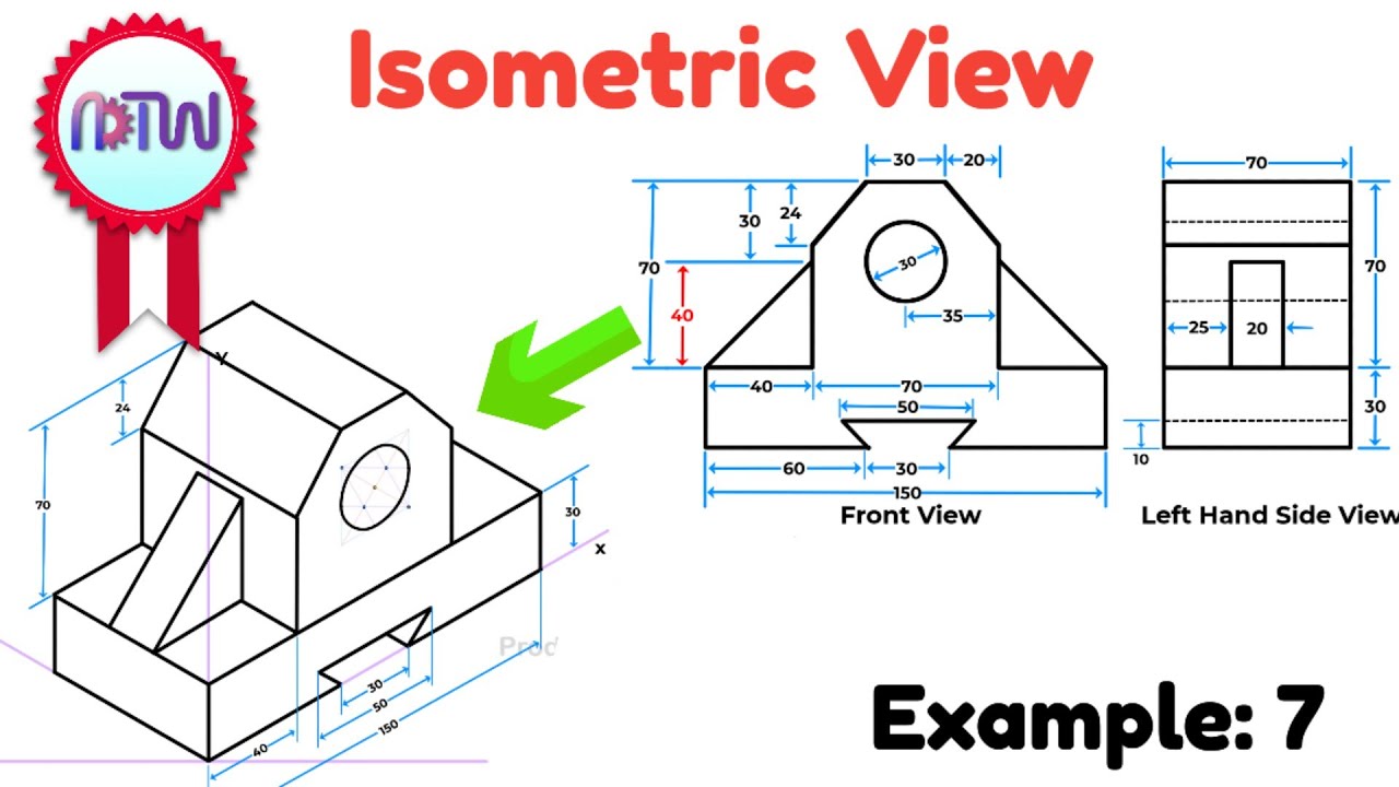 Engineering Drawing Demystified: Isometric Views From Orthographic ...