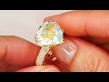 Rainbow Moonstone Ring at 6.44 carats by Kat Florence KF08074