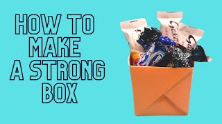 How to Make A Strong Box From Paper | DIY Origami Box