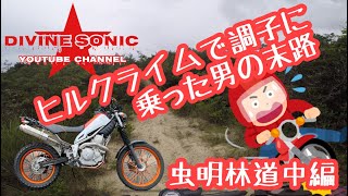 【モトブログ109】Divine Sonic 岡山虫明林道中編　ヒルクライムでやっちまったぜ！