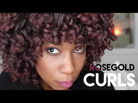 How To Temporary Hair Color On Natural Splat Chalk Rosegold Curls W Ion Color Brilliance Metallics Temporary Liquid Hair Makeup