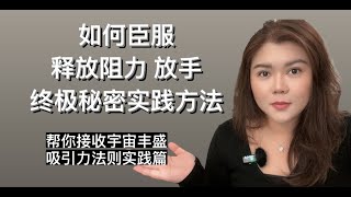 臣服-释放阻力、放手的终极实践方法｜帮助你接收宇宙丰盛