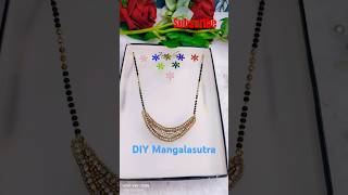 || Diy How To Make Mangalasutra From Fabric At Home😱😍||#diy #jewellery #mangalsutra #@craftylipi