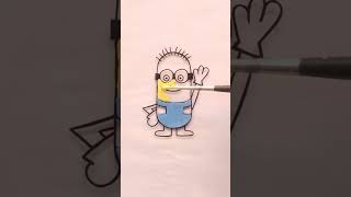 Draw Minion । How to Draw a Minion #shorts #art #paint #drawing #minions