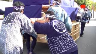 2015覚王山秋祭　ミニチュア山車　坂上げ