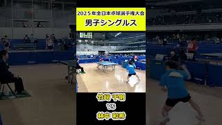 【全日本卓球2025】林中和希選手の豪快なフォアハンド！！【林中和希vs竹﨑千明】#shorts #short #卓球#pingpong