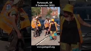 More Violence against Just Stop Oil Slow Marchers | Portsmouth, UK | 9 September 2023 #shorts