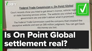 Yes, the On Point Global settlement with the Federal Trade Commission is real