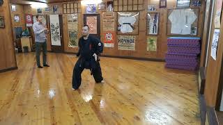 Minowa no sansetsu kon kata Okinawa Ryukyu Kobudo