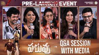 PARUVU Team Q\u0026A Session With Media At Pre-Launch Event | YouWe Media