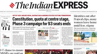 6th May 2024 | The Indian Express Newspaper Analysis | Current Affairs Today #UPSC Prelims 2024