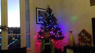 Mathieu introducing the Christmas lights