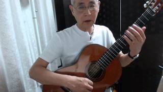 クラシックギター入門講座No56 自然ハーモニックスの弾き方　Classical guitar lesson for beginners No.56