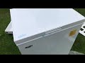 bush bcf142l chest freezer unboxing