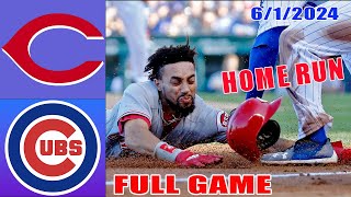 Cincinnati Reds vs Chicago Cubs Jun 01, 2024 Full Game Highlights | MLB Highlights | 2024 MLB Season