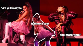 Ariana Grande throwing it back for 4 minutes straight