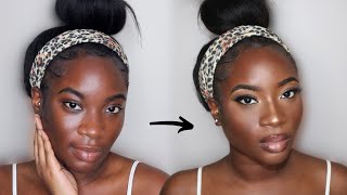 SIMPLE AND EASY EVERYDAY MAKEUP ROUTINE FOR DARK SKIN WOMEN  (Detailed Tutorial)