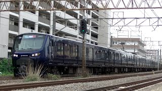 相鉄12000系12103F各駅停車海老名行き 品鶴線新鶴見－鶴見にて