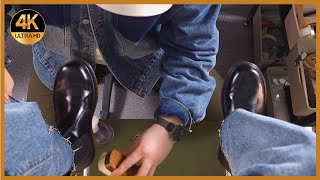 닥터마틴 첼시부츠 광택내기! 구두닦기ASMR!! Shoe Shine ASMR Roleplay: Your Personal Shoe Shiner