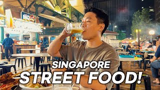 Trying Legendary Late Night Street Food In Singapore! l Lau Pa Sat