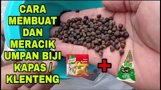 Cara Membuat Umpan Klenteng / Biji Kapas Untuk Ikan Bawal