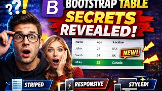 This Bootstrap Table Trick Will Surprise You!Why Most Developers Use Bootstrap Tables Wrong