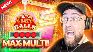 I PLAYED THE *NEW* CRAZY TIME 2.0 LIVE GAME SHOW! (CRAZY BALLS)