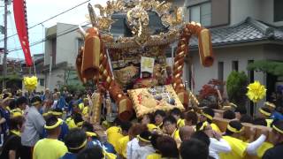 平成24年 姫路市的形湊神社 宮入 児嶋・地・福泊 播州秋祭り2012年