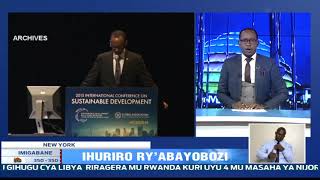 Perezida Kagame arageza ijambo ku bitabiriye Ihuriro ry'abayobozi bo ku rwego rwo hejuru muri USA.