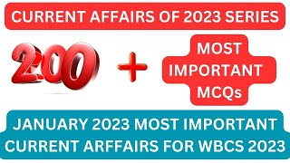 JANUARY 2023 MOST IMPORTANT CURRENT AFFAIRS