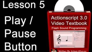 5. Actionscript 3.0 Sound Programming Video Textbook : Flash CS4 CS5 MP3 Tutorials