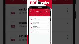 PDF Reader – PDF Viewer app has a built in PDF file manager