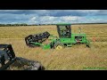 straight cutting wheat swathing canola