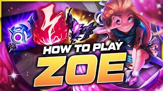 HOW TO PLAY ZOE SEASON 12 | BEST Build & Runes | Season 12 Zoe guide | League of Legends