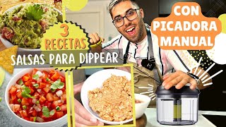 SALSAS para PICAR/DIPPEAR en 10 SEGUNDOS 🤩​⏳​ | Mi opinión PICADORA manual Tefal