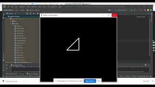 Turtle Script to create triangle in Python Pycharm